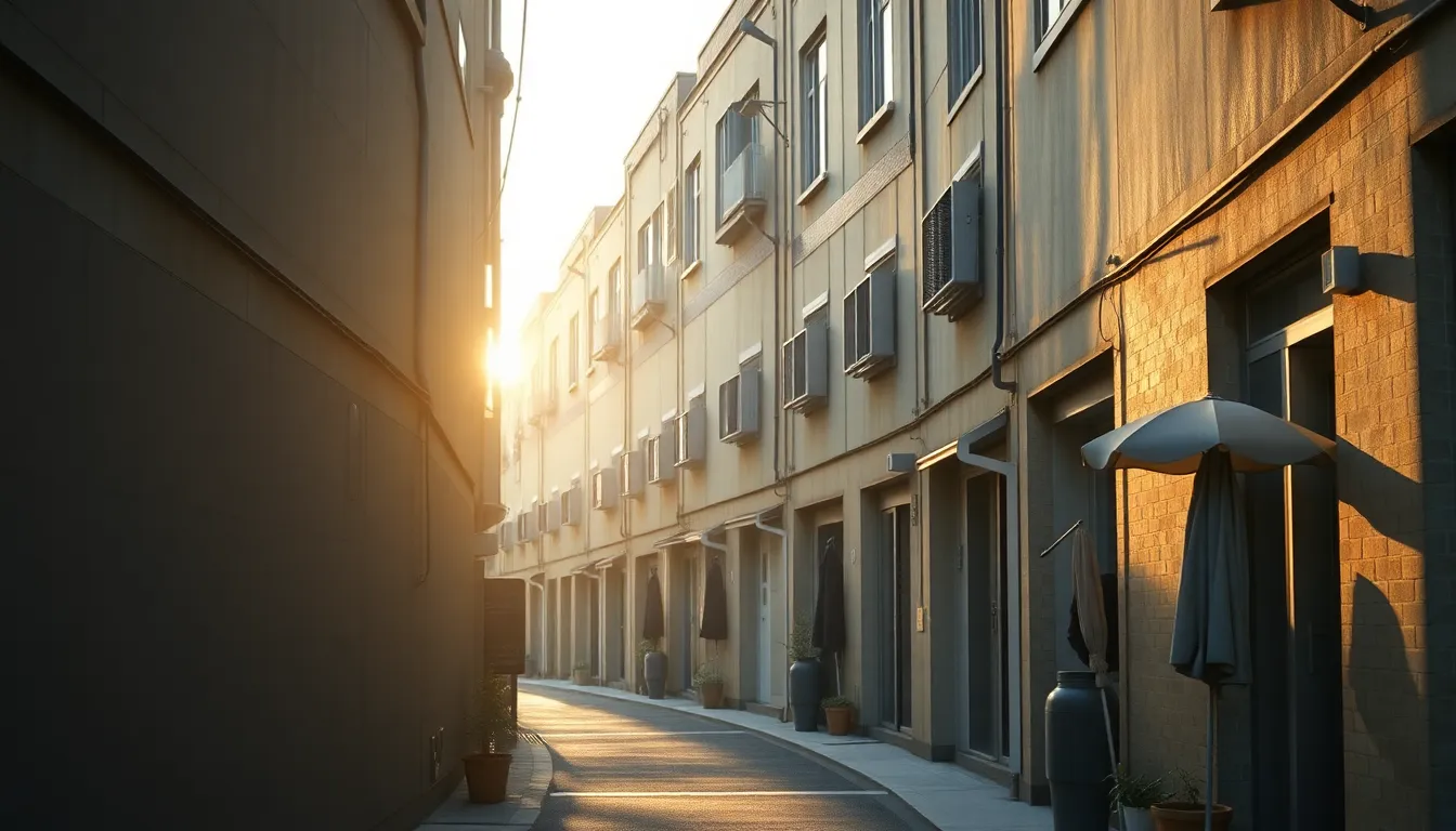 서울 도심 블록형 주택 전경