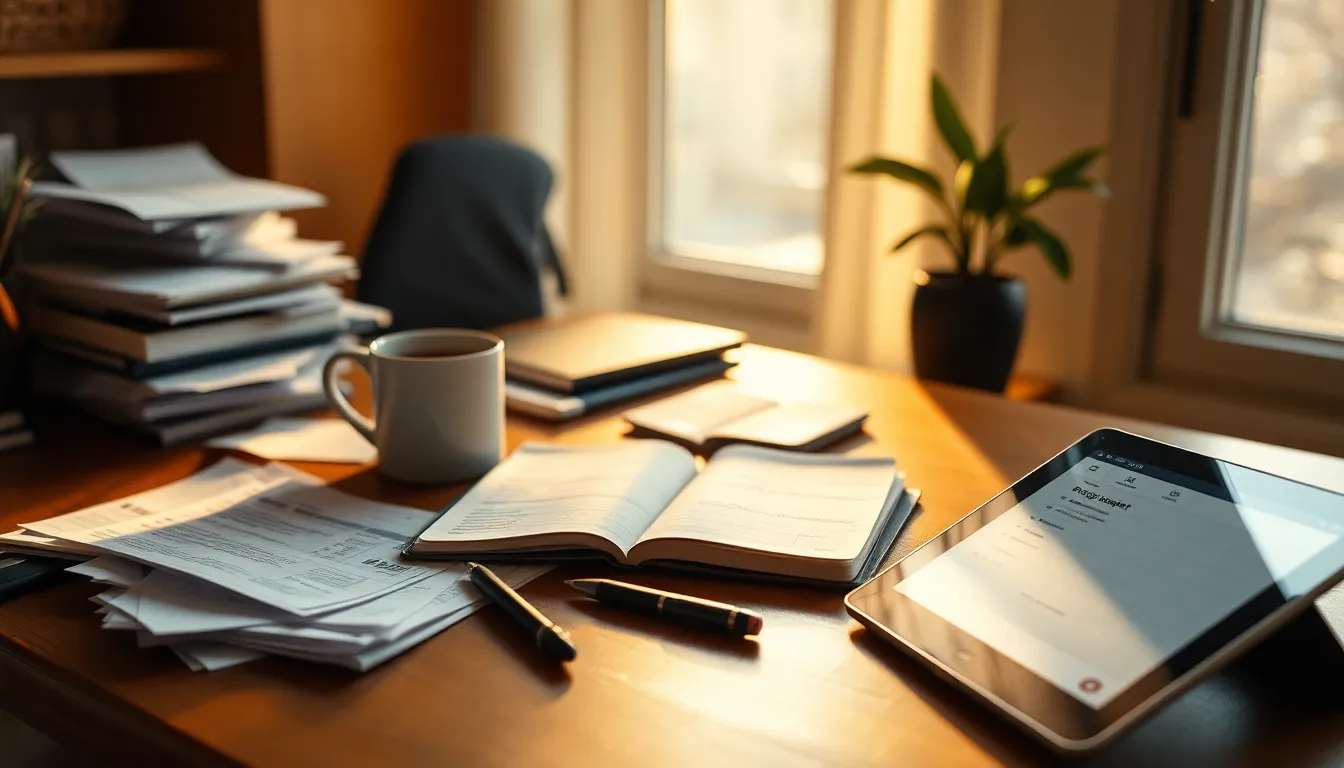 새해 재정 계획을 세우는 사람