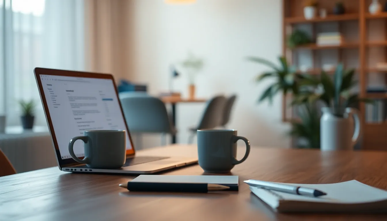 특고 프리랜서가 노트북으로 일하고 있는 모습