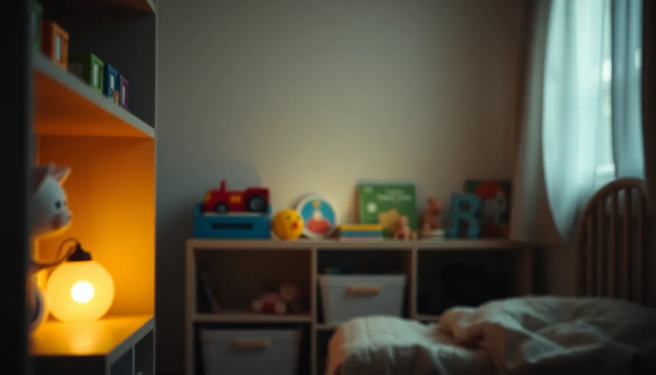 아이와 함께 즐거운 시간을 보내는 야간 돌봄 선생님