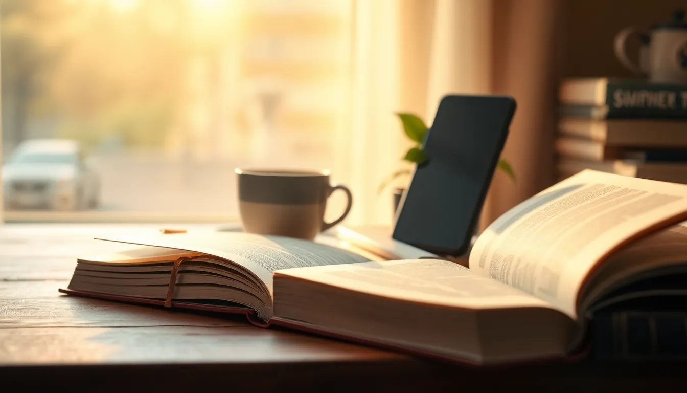 휴식을 취하며 스마트폰 없이 책을 읽는 사람