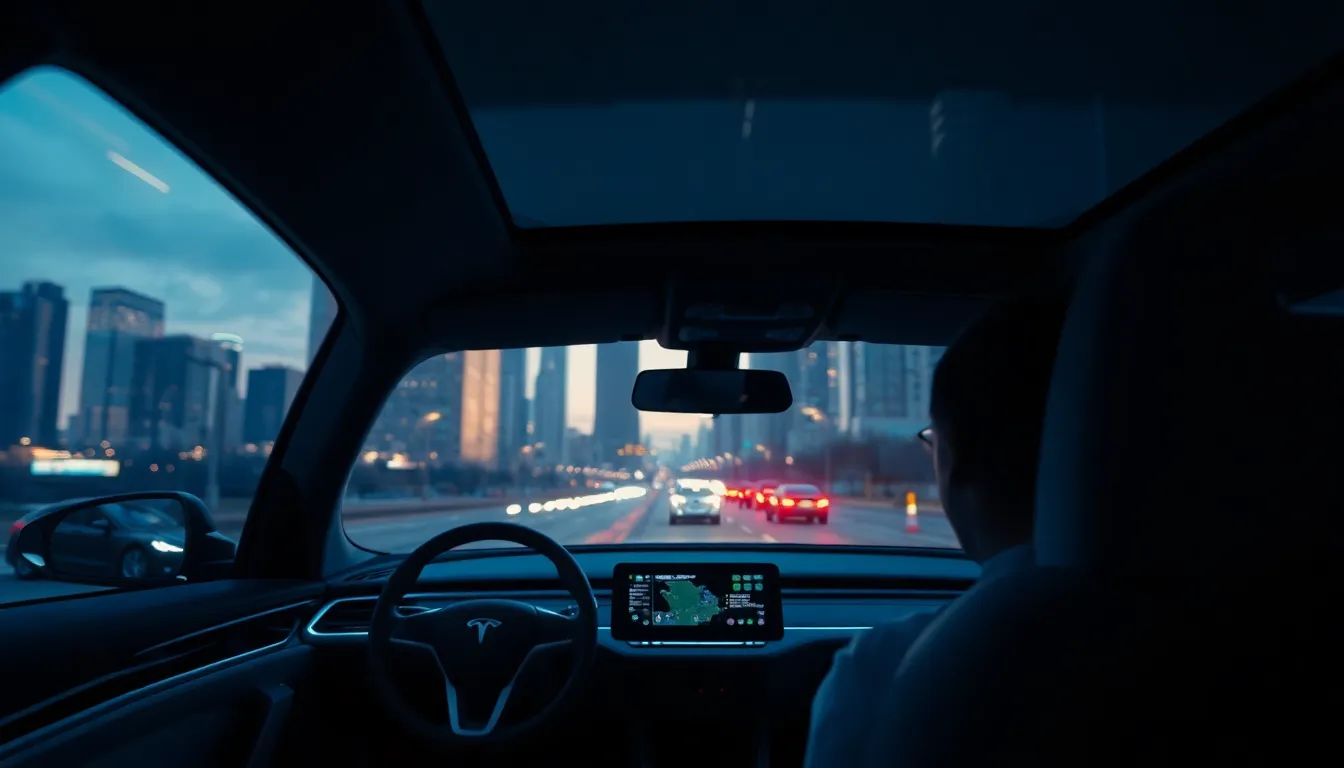 자율주행차 기술 이미지