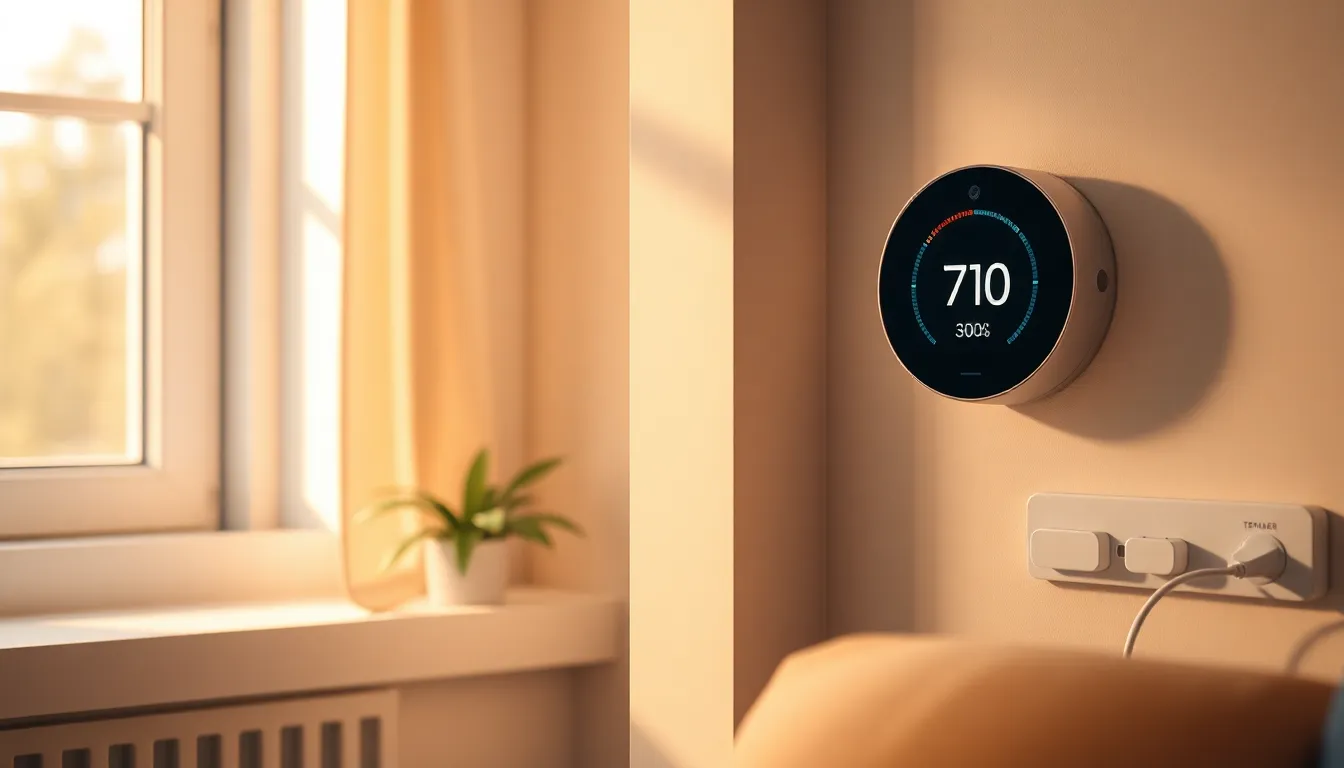 스마트 플러그와 가전제품으로 전기 절약하는 모습