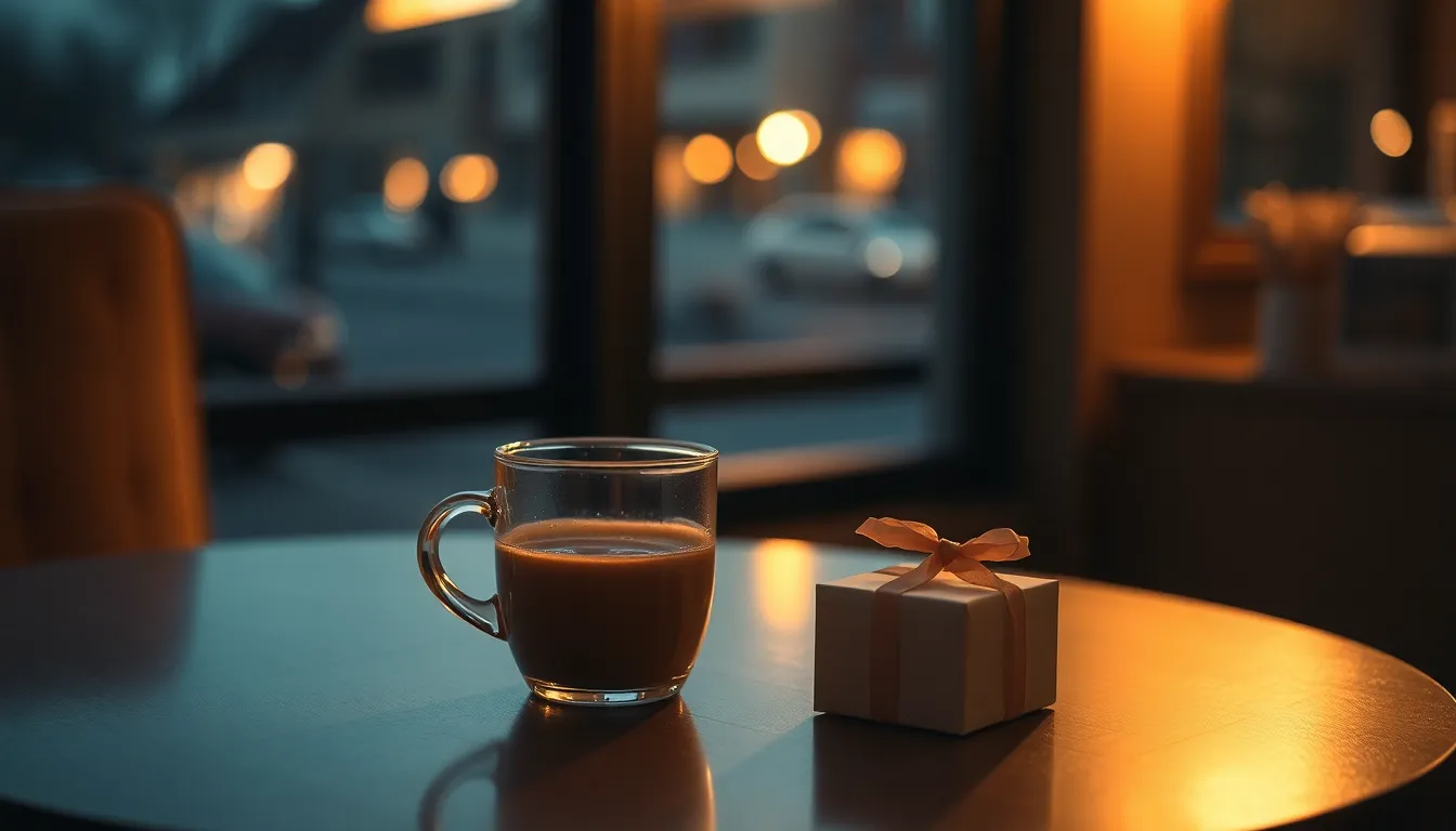 썸 타는 남녀가 설레는 표정으로 마주보고 있는 모습