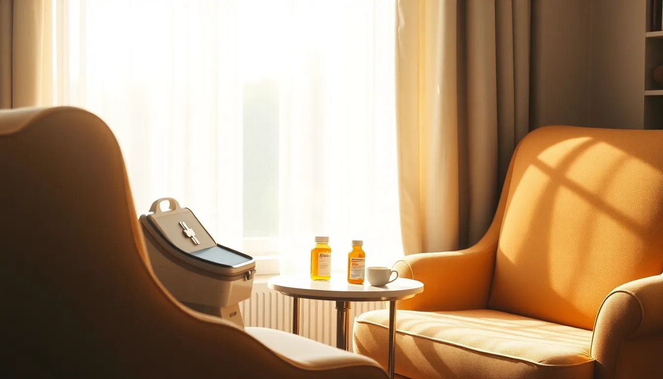 재택의료 서비스 상담하는 모습