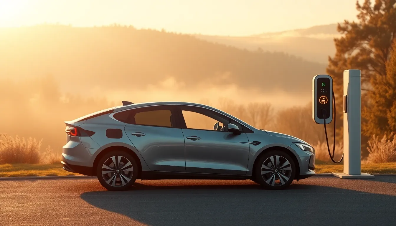 전기차 충전 중인 모습