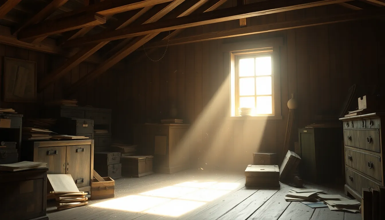 상속 관련 서류와 정보 확인 이미지를 상징하는 문서들과 돋보기