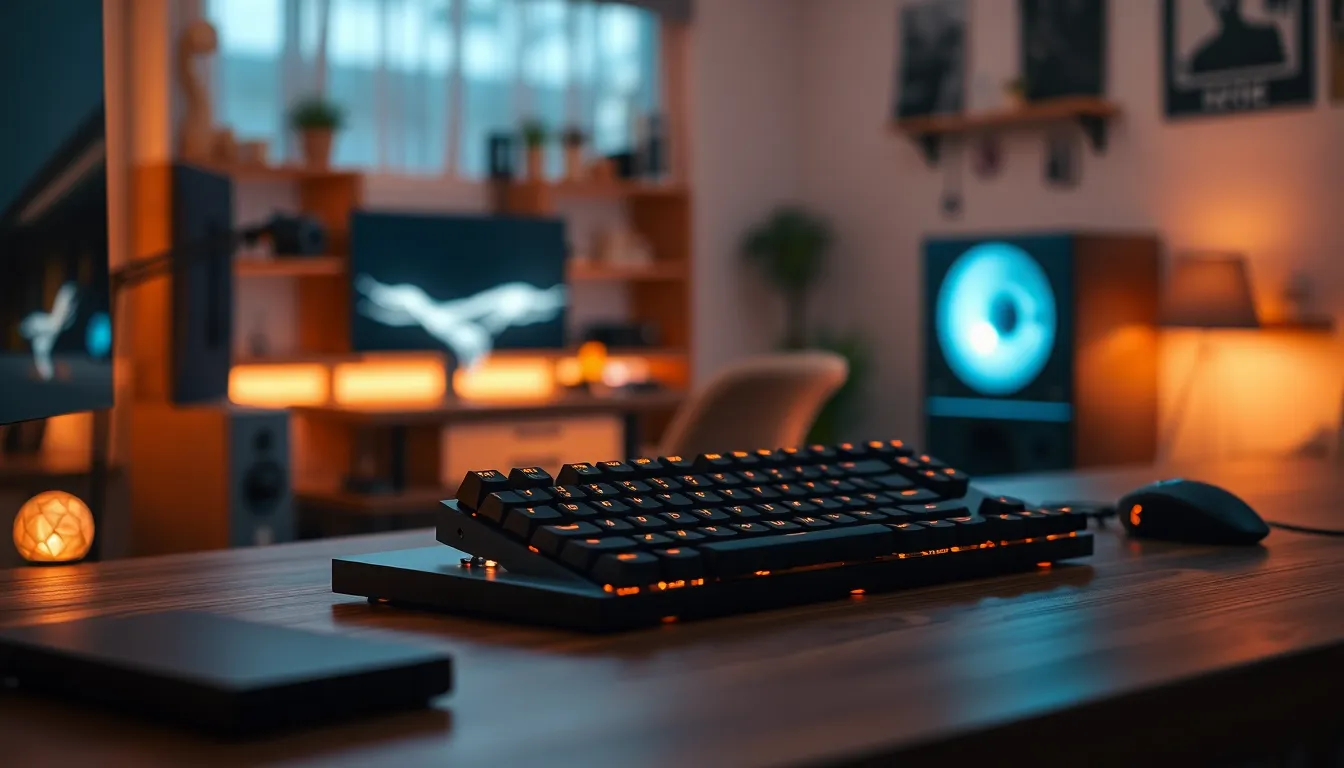 다양한 게이밍 키보드 이미지