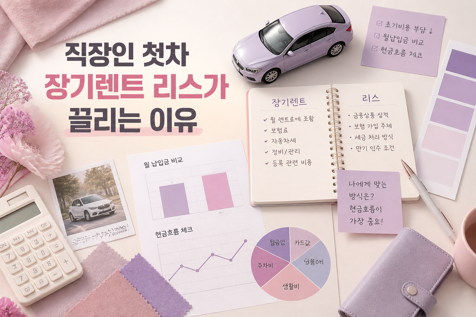 직장인 첫차 장기렌트 리스가 끌리는 이유