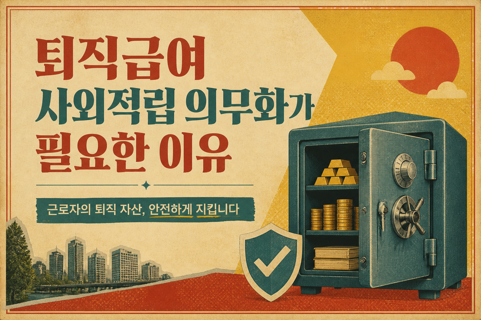 퇴직금 일시금 수령 불가 루머 퇴직연금 의무화 제도 핵심 정리 2 퇴직급여 사외적립 의무화가 필요한 이유