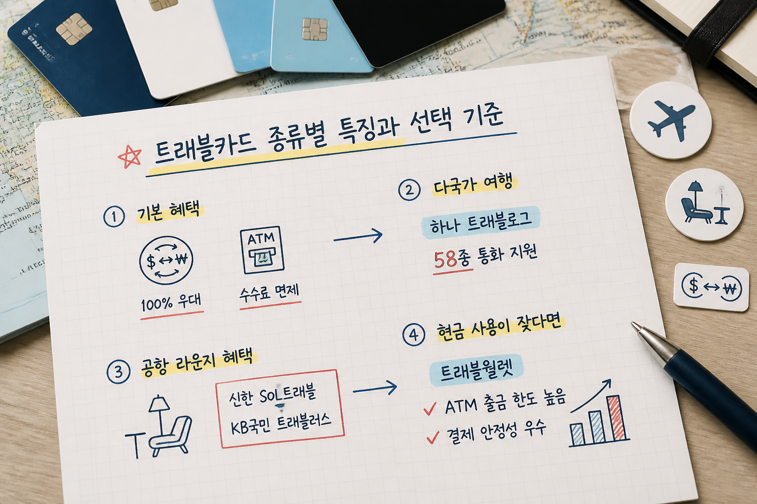 해외여행 환전 꿀팁 2026년형 트래블카드 비교 및 결제 전략 1 트래블카드 종류별 특징과 선택 기준